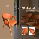 Ver imagem 3 de Kit Mesa de Jantar Redonda 90cm com 4 Poltronas Estofadas Confortáveis para Ambientes Modernos