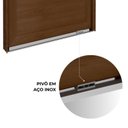 Ver imagem 5 de Porta de Alumínio Pivotante com Puxador de 1m Fechadura Digital 225cm X 130cm Lucasa Eccellente
