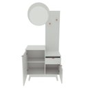 Ver imagem 4 de Aparador com Espelho e Gancho 2 Portas e 1 Gavetas Ap Espresso Móveis