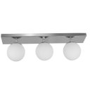 Ver imagem 3 de Lustre Luminária Retangular Triplo Escovado Orby Bolinha