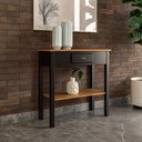 Ver imagem 2 de Aparador com 1 Gaveta Clássico Pequeno MDF Montado Ecomem Prateleira Preto - Imbuia