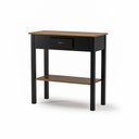 Ver imagem 1 de Aparador com 1 Gaveta Clássico Pequeno MDF Montado Ecomem Prateleira Preto - Imbuia