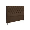 Ver imagem 1 de Cabeceira Cama Box Estofada Queen Queen Embaixatriz Plus Suede Marrom Chocolate - Simbal