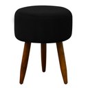 Ver imagem 5 de Puff Decorativo Redondo Pé Palito Herrero Preto