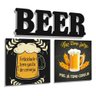 Placas Área de Lazer Grandes 25x25cm e Escrita Beer Mdf - 2