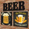 Placas Área de Lazer Grandes 25x25cm e Escrita Beer Mdf - 3