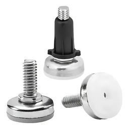 Kit 24 Sapata Pé Nivelador para Móveis Rosca 1/4x20mm Regulável Aguenta 100kg Cada - 1