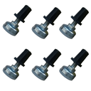 Ver imagem 2 de Kit 24 Sapata Pé Nivelador para Móveis Rosca 1/4x20mm Regulável Aguenta 100kg Cada