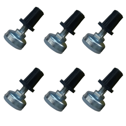 Kit 24 Sapata Pé Nivelador para Móveis Rosca 1/4x20mm Regulável Aguenta 100kg Cada - 2
