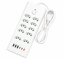 Ver imagem 1 de Filtro de Linha 16 em 1 com 10 Tomadas 10A 20A Regua de Energia com Proteção Dps 3 USB + 3 Tipo C Ex