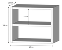 Ver imagem 3 de Mesa de Cabeceira Suspensa de Parede Mesinha Quarto Cama Mdf Preto