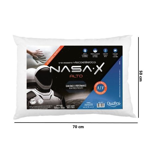Travesseiro Nasa X Alto 13cm - Duoflex
