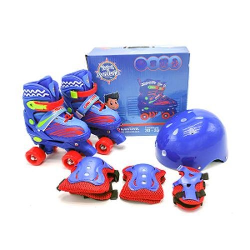 Patins Infantil Quad Ajustavel Kit 4 Rodas Unitoys 34 a 37 - 1