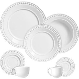 Aparelho de Jantar Porto Brasil Athenas Branco - 42 Peças - 11