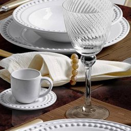 Aparelho de Jantar Porto Brasil Athenas Branco - 42 Peças - 2