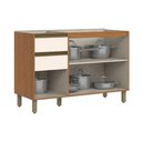 Ver imagem 3 de Balcão Cozinha Modulado Venaly 3PTAS 2GAVS 120cm Cinamomo/Off Henn
