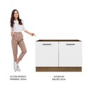 Ver imagem 7 de Balcão De Pia Agata 2 Portas - Rustic/branco Rustic/branco