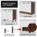 Ver imagem 5 de Balcão De Pia Agata 2 Portas - Rustic/branco Rustic/branco