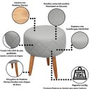 Ver imagem 6 de Kit Recepção 2 Poltronas 1 Namoradeira com Puff Resistente para Sala de Espera Decor Tecido Veludo