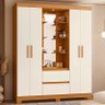 Guarda Roupa Olímpia 4 Portas Cinamomo/off White - Abz - 2