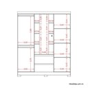 Ver imagem 6 de Guarda Roupa Olímpia 4 Portas Cinamomo/off White - Abz
