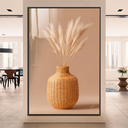 Ver imagem 2 de Quadro Decorativo Vaso e Folhas de Trigo Minimalista