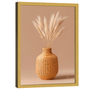 Ver imagem 3 de Quadro Decorativo Vaso e Folhas de Trigo Minimalista