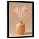 Ver imagem 4 de Quadro Decorativo Vaso e Folhas de Trigo Minimalista