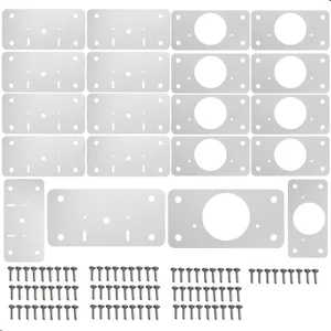 Kit 10 Placas para Reparo de Porta Dobradiça Armário Mdf Rtg