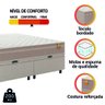 Cama Box Baú Casal Queen Colchão Molas Qatar 158x198x63cm Bege/branco Inducol - 6