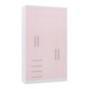Ver imagem 1 de Guarda Roupa Dormitório Modulado Alpes 4 Portas 4 Gavetas - Módulo Luciane:rosa