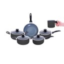 Ver imagem 2 de Jogo de Panelas 6 Pçs Antiaderentes de Cerâmica e Alumínio - Oikos