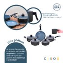 Ver imagem 4 de Jogo de Panelas 6 Pçs Antiaderentes de Cerâmica e Alumínio - Oikos