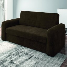 Sofá Cama Beny Versátil 2 Lugares em Veludo Selmer - 1