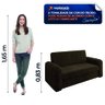 Sofá Cama Beny Versátil 2 Lugares em Veludo Selmer - 5