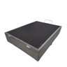 Base de Cama Box com Baú Viuva ou Casal em Suede - Cinza - Casal - 1