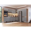 Ver imagem 1 de Cozinha Modulada Canto 9 Peças Athena Freijó Cinza Megasul