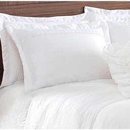 Colcha Casal Queen Principessa 05 Peças Bordado Tecido Tafeta - Branco - 4