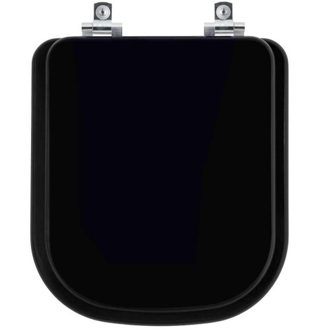 Assento Sanitário com Fechamento Lento Unic Ébano (preto) para Vaso Deca