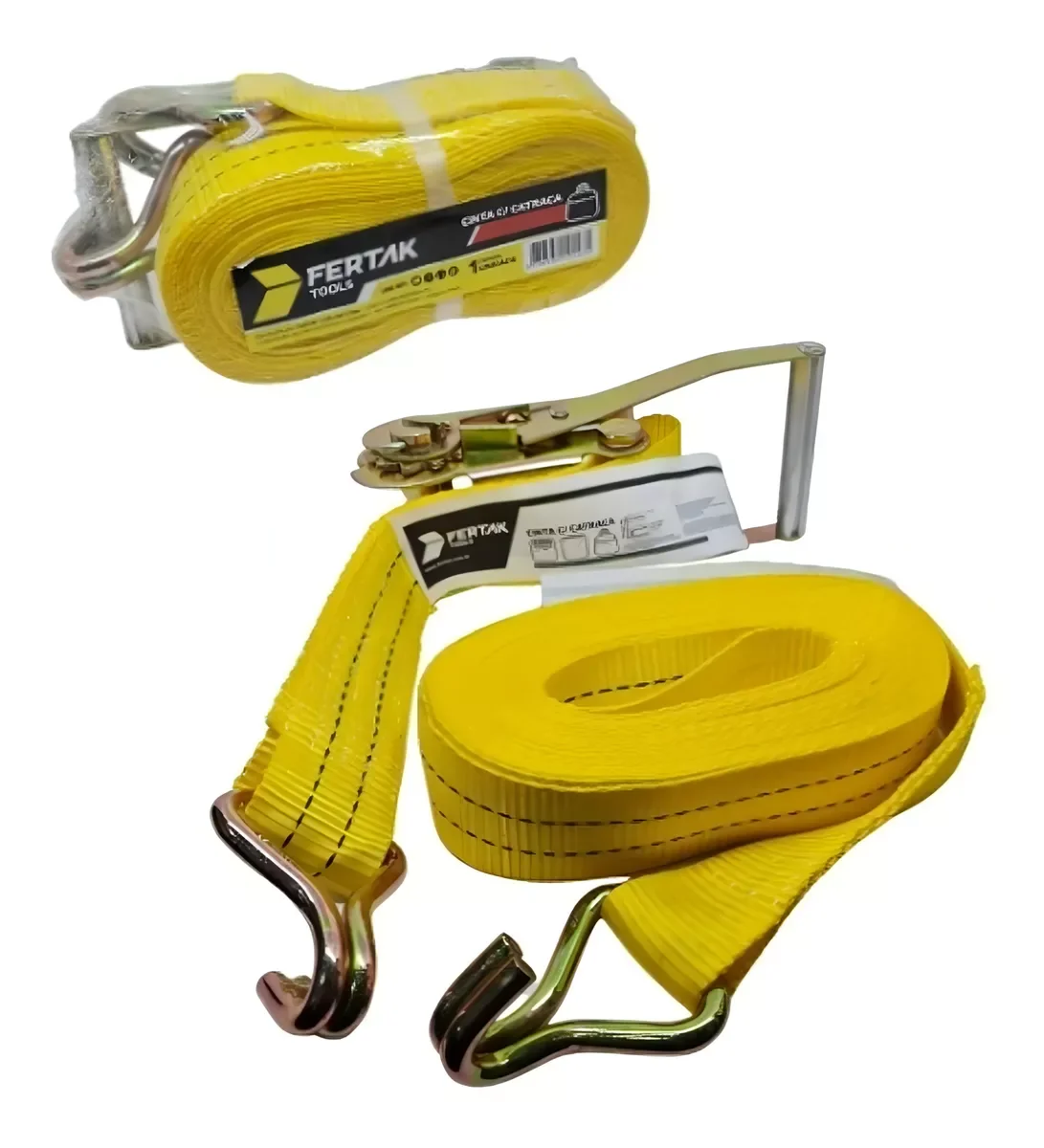 Ver imagem 4 de Cinta Catraca para Amarração de Carga 1,5 Toneladas Cor Amarela de 4,6 Metros Carros e Utilitários