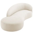 Ver imagem 7 de Divã Recamier Orgânico França 220cm Lado Esquerdo Bouclé