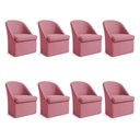 Ver imagem 1 de Kit 8 Poltronas Decorativa Malli Veludo - Pallazio Cor:Rosa