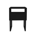 Ver imagem 4 de Mesa de Cabeceira Lateral Nicho com Gaveteiro Preto Laca