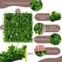 Ver imagem 3 de Placa 100x50cm Jardim Vertical Artificial Luxo para Parede Verde Interna ou Externa com Proteção Uv