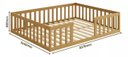 Ver imagem 1 de Cama Queen Montessoriane com Grade Nogueira Nemargi