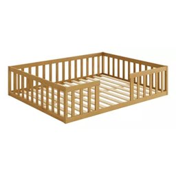 Cama Queen Montessoriane com Grade Nogueira Nemargi - 2