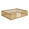Cama Queen Montessoriane com Grade Nogueira Nemargi - 2
