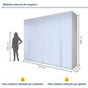 Ver imagem 4 de Guarda-roupa 6 Portas 100% Mdf Versatil