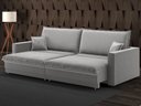 Ver imagem 1 de Sofá Tango 2,60m sem Caixa, Retrátil e Reclinável Veludocristal Cinza - Netsofas