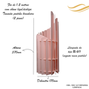 Ver imagem 2 de Abajur Luminária de Bancada Bivolt E27 Decoração Design Veneza Rosa Alto Brilho